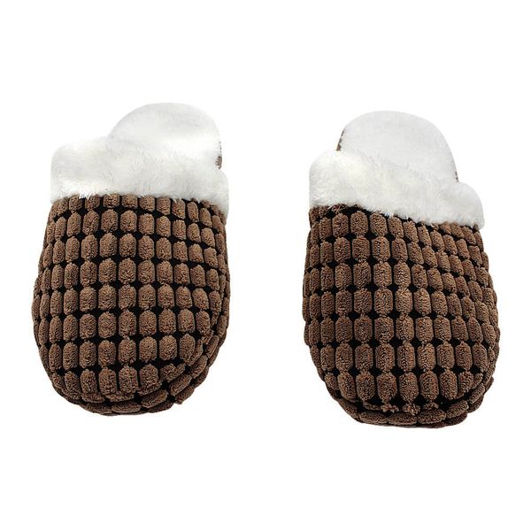 Chinelo de quarto feminino cannes marrom tam. G (39/40/41)