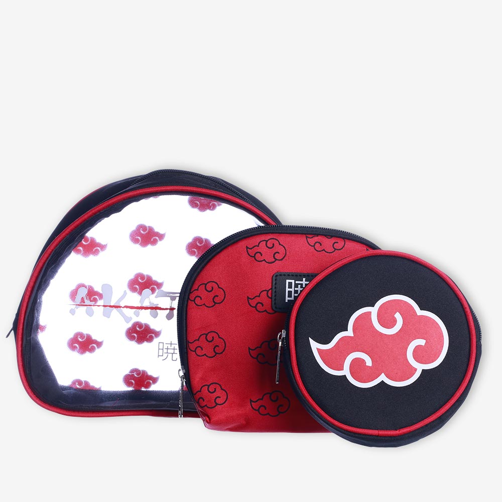 Kit Lancheira + Necessaire + Squeeze – ISOPRENE – Naruto Akatsuki