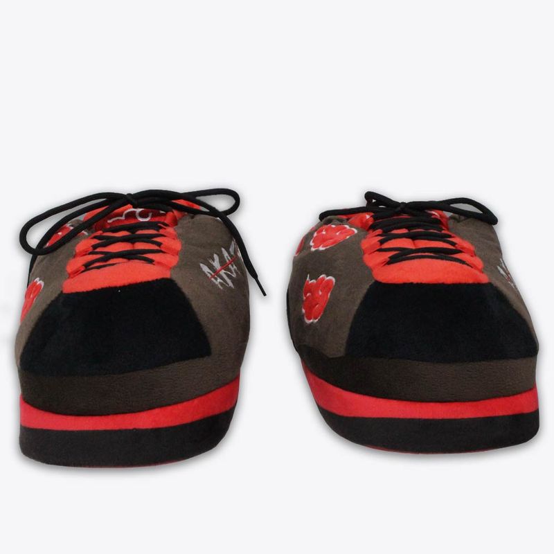 Pantufa Chinelo De Quarto Nuvens Akatsuki Oficial Naruto (Preto,  br_footwear_size_system, adult, numeric_range, numeric_33, numeric_35)