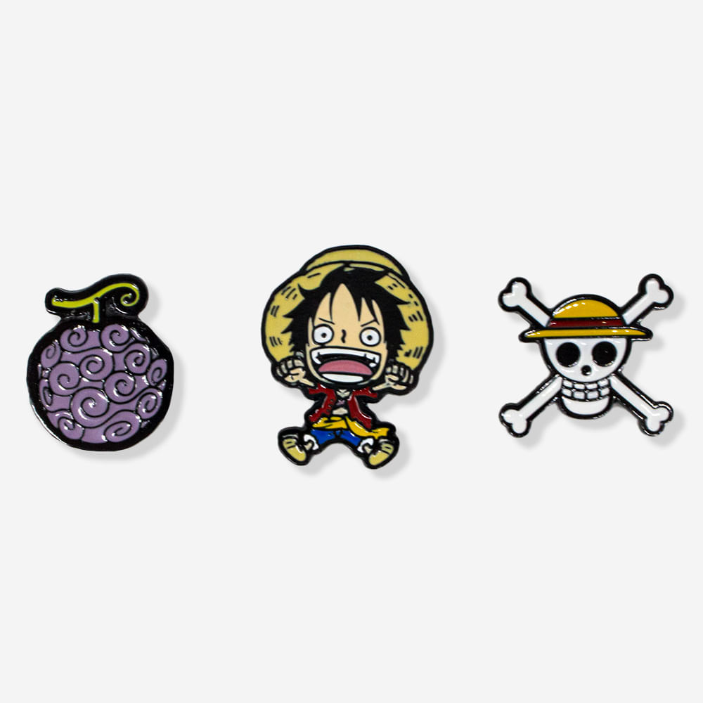 Kit Pins Monkey D. Luffy - One Piece Zonacriativa