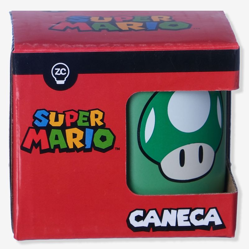 Caneca Mini Tina Lucky Block Super Mario em Cerâmica 100ml em