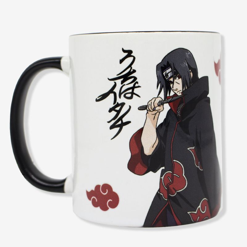 Caneca Preta Naruto Akatsuki Nomes Nuvem Xícara Akatsuki Personalizada