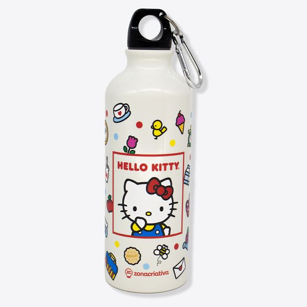 Garrafa com Mosquetão Hello Kitty