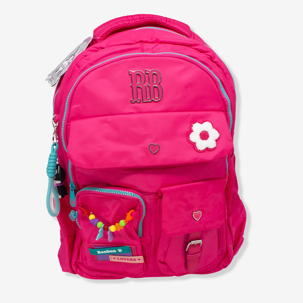 Mochila Escolar RB Rebecca Bonbon Antifurto Rosa – Clio