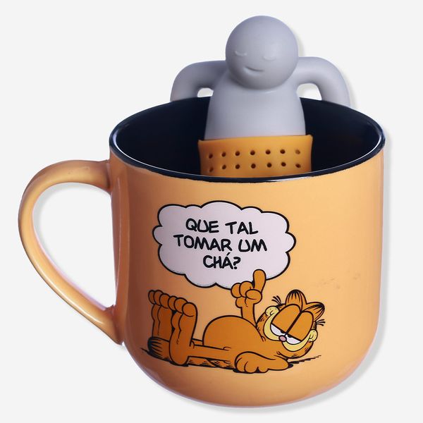 Caneca com Infusor Garfield
