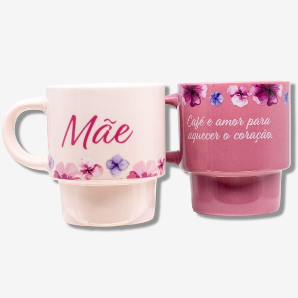 Kit Canecas Empilháveis Mãe Florence – Zonacriativa