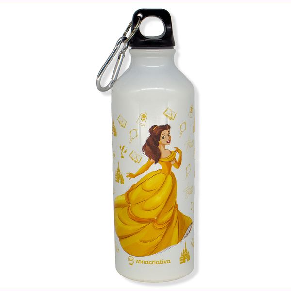 Garrafa com Mosquetão Bela – Disney