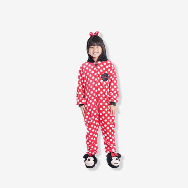 Macacão Kigurumi Infantil de 9 a 10 Anos Minnie - Disney